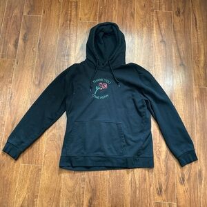Black Hoodie with Graphic Design